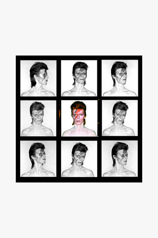 David Bowie, Aladdin Sane, Contact Sheet Demi, Eyes Open, 1973