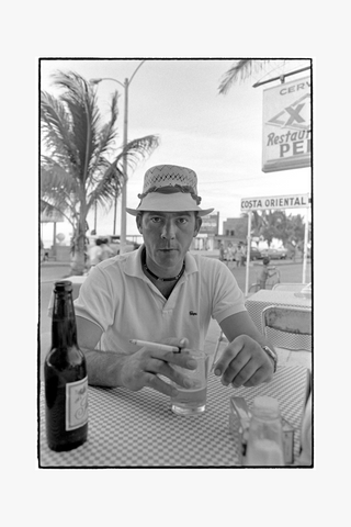 Hunter S. Thompson, Pepe's Bar, Cozumel, Mexico, 1974