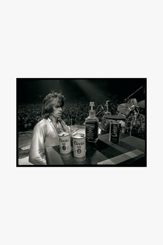 Keith Richards with Jack and Coors, The Rolling Stones, 1972