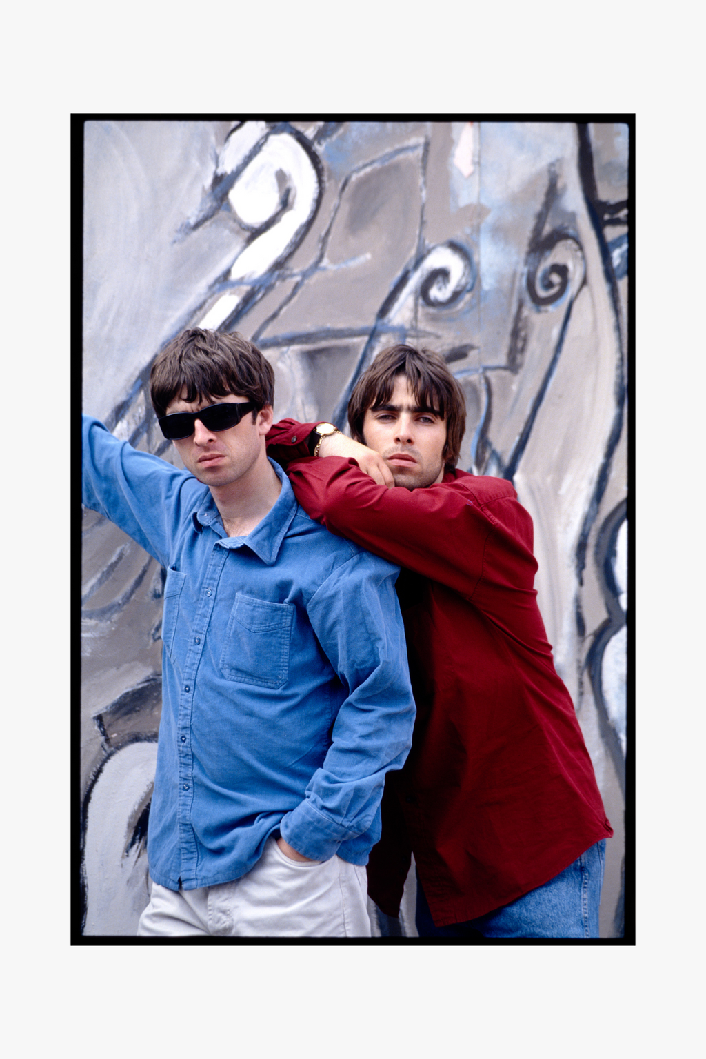 Noel and Liam Gallagher, Oasis, Portland St, Manchester, 1994 Noel and Liam Gallagher, Oasis, Portland St, Manchester, 1994