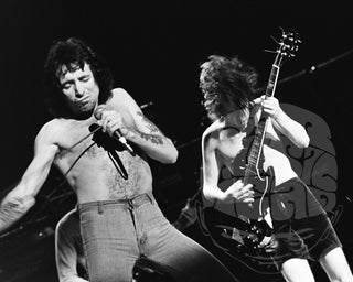 Bon Scott & Angus Young, 1978 by Tom Weschler