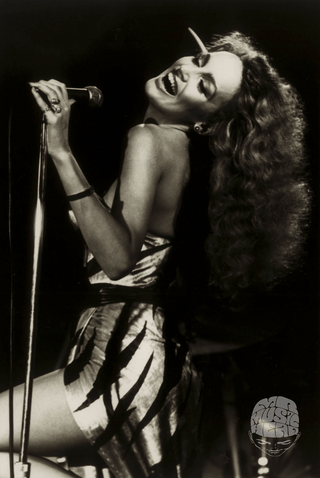 Jerry Hall, New York City, 1977, by Michael Putland