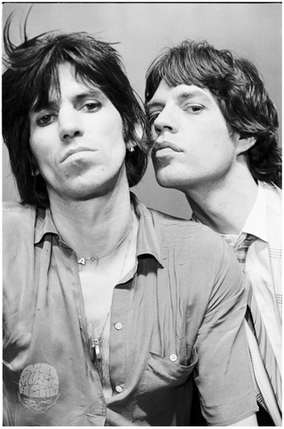 Keith Richards and Mick Jagger, NY, 1978, by Michael Putland