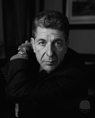 Leonard Cohen, London, 1987, by Michael Putland