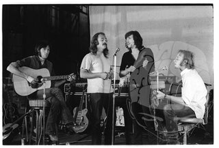 Crosby, Stills, Nash, & Young, Rehearsing for Woodstock, 1969