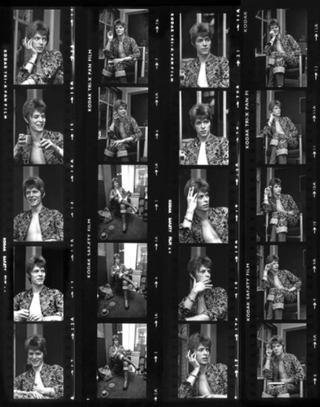 David Bowie, Contact Sheet, 1972 by Barrie Wentzell