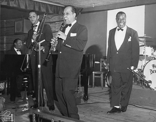 Louis Armstrong & Barney Bigard, 1955 by William "Popsie" Randolph