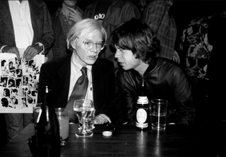 Mick Jagger and Andy Warhol, NYC, 1977 by Richard E. Aaron