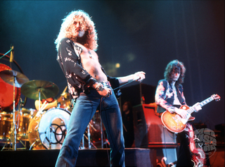 Robert Plant and Jimmy Page, Led Zeppelin, 1975