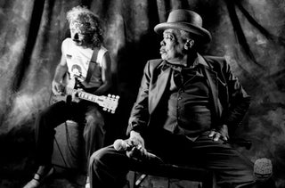 Carlos Santana & John Lee Hooker, 1984 by Richard E. Aaron