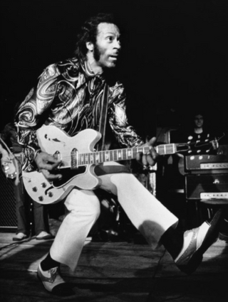 Chuck Berry, 1972 by Barrie Wentzell
