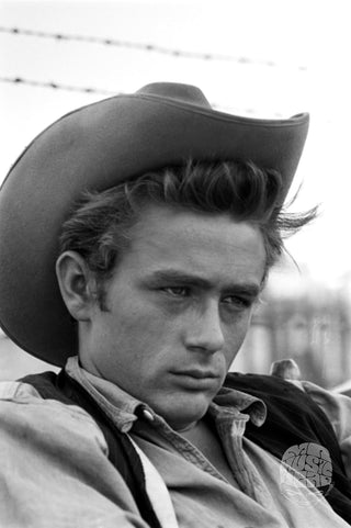 James Dean with Cowboy Hat Giant, 1955 by Richard C Miller