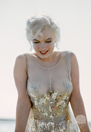 Marilyn Monroe on Set of Some Like It Hot by Richard C Miller