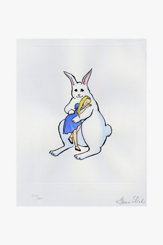Alice Hugging White Rabbit