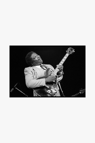 B.B. King and his guitar Lucille, Hammersmith Odeon, London, 1982