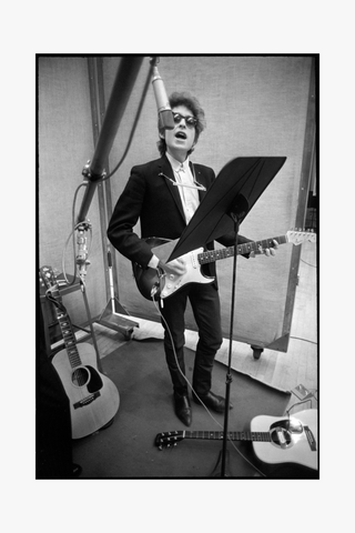 Bob Dylan, Playing Guitar, Highway 61 Revisited, New York City, 1965 by Don Hunstein