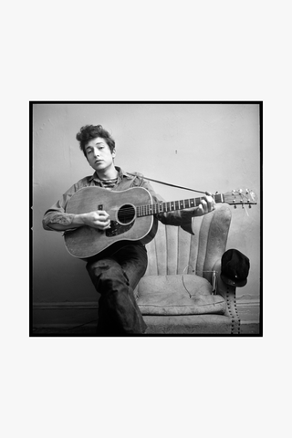 Bob Dylan, With Guitar, New York City, 1963