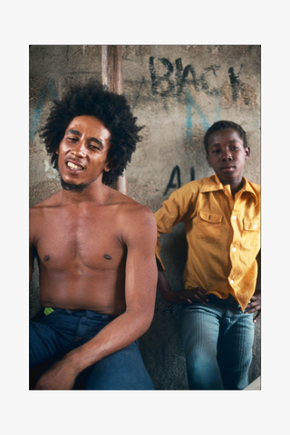 Bob Marley, With Boy, Kingston, 1973