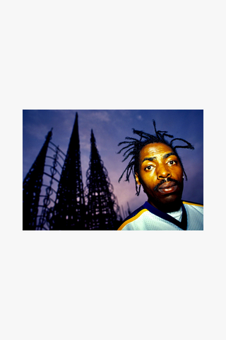 Coolio, Watts Towers, 1995 by Steve Rapport