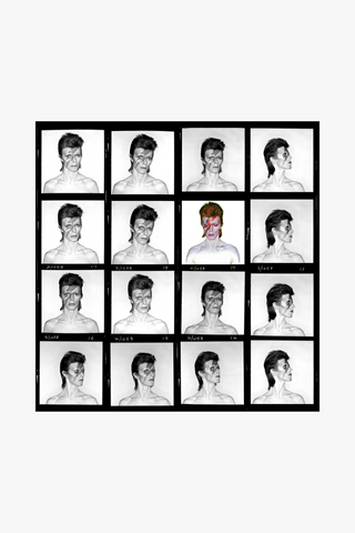 David Bowie, Aladdin Sane, Contact Sheet, 1973