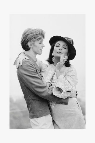 David Bowie and Elizabeth Taylor, Beverly Hills, 1975