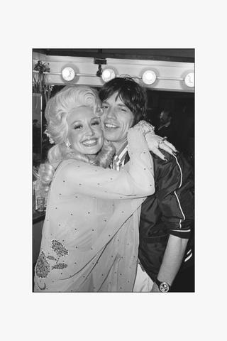 Dolly Parton and Mick Jagger, The Rolling Stones, New York City, 1977