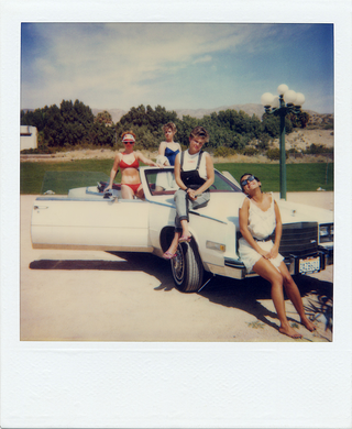 The Go-Go's, Palm Springs (Polaroid) by Gina Schock