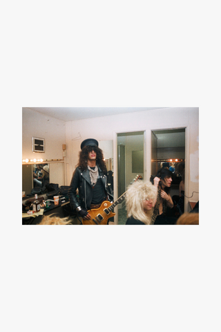 Guns N' Roses, Backstage at the Roxy, Los Angeles, 1986