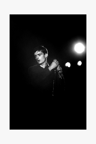 Ian Curtis, Joy Division, Leigh Festival, England, 1979