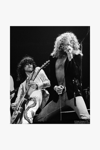 Jimmy Page and Robert Plant, Led Zeppelin, Madison Square Garden, New York City, 1977