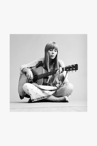 Joni Mitchell, Seated with Guitar, New York City, 1968