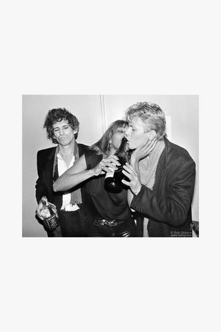 Keith Richards, Tina Turner & David Bowie, New York City, 1983