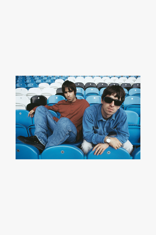 Noel and Liam Gallagher, Oasis, Manchester City’s Maine Road Stadium, Manchester, 1994