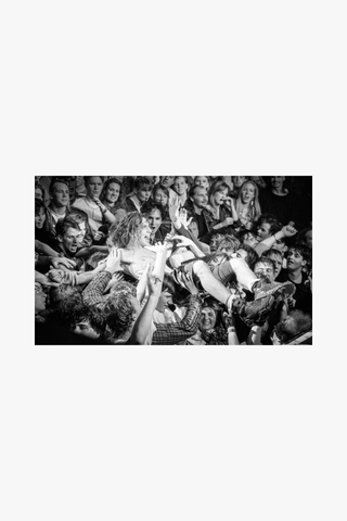 Eddie Vedder, Pearl Jam, Crowd Surfing, Seattle, 1992