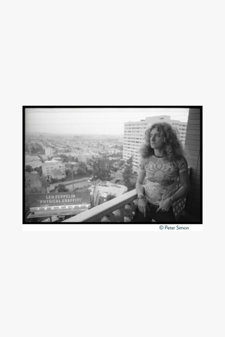 Robert Plant, Led Zeppelin, Physical Graffiti, Sunset Strip, Los Angeles, 1975