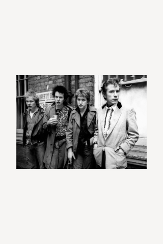 Sex Pistols, Standing in Alley, London, 1977