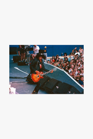 Slash, Guns N' Roses, "Paradise City" Video Shoot, Giants Stadium, NJ, 1988