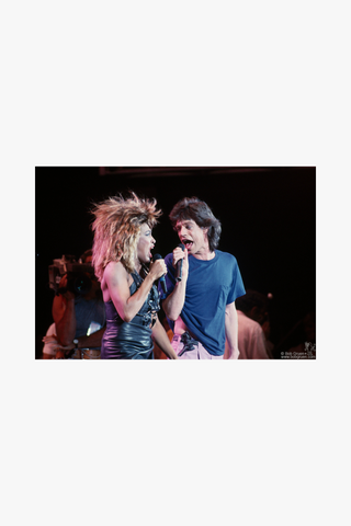 Tina Turner and Mick Jagger, Philadelphia, 1985
