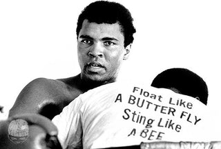 Ali, Float Like a Butterfly, Sting Like a Bee, 1971, by Chris Smith