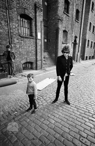 Bob Dylan, With Kids #3 in Liverpool, England, 1966 by Barry Feinstein
