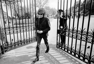 Bob Dylan, Walking Through Gates, in London, England 1966, by Barry Feinstein