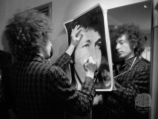 Bob Dylan, Signing Poster, Paris, 1966, by Barry Feinstein