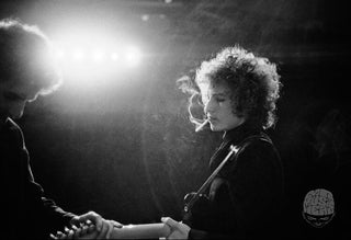 Bob Dylan, Smoking on stage, England 1966. by Barry Feinstein