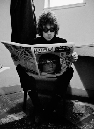 Bob Dylan, The Odeon Theatre, Birmingham, England. 1966 by Barry Feinstein