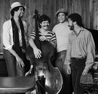 Chick Corea, Al Jarreau, Stanley Clarke and Tony Williams, The Roxy, Los Angeles, 1977, by Bobby Holland