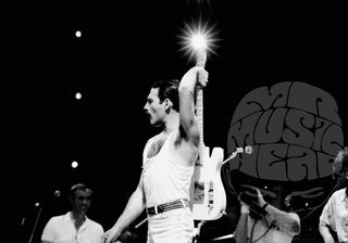 Freddie Mercury, Queen, Live Aid, London, 1985