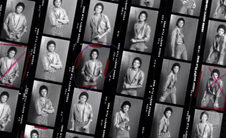 Michael Jackson, contact sheet, 1980, by Bobby Holland