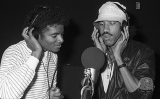Michael Jackson and Lionel Richie, Los Angeles, 1981, by Bobbly Holland