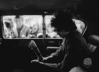 Bob Dylan in Car, by Barry Feinstein
