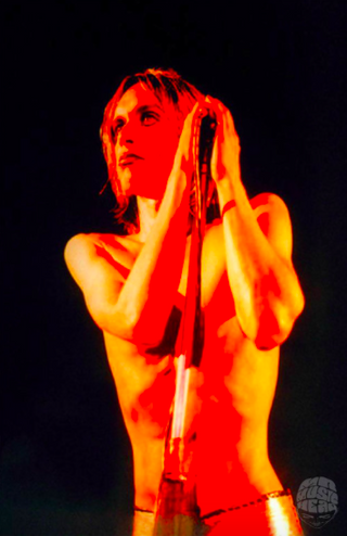 Iggy Pop, Iggy and the Stooges, Raw Power Album cover, 1972 by Mick Rock